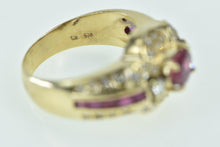 Load image into Gallery viewer, 14K 1.99 Ctw Pink Sapphire Diamond Ornate Ring Yellow Gold