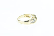 Load image into Gallery viewer, 14K Black Onyx 0.75 Ctw Baguette Diamond Ring Yellow Gold
