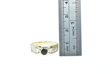 Load image into Gallery viewer, 14K Black Onyx 0.75 Ctw Baguette Diamond Ring Yellow Gold