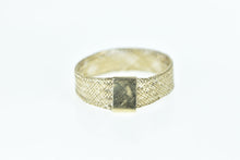 Load image into Gallery viewer, 14K 9.4mm Woven Braid Mesh Chain Band Ring Yellow Gold