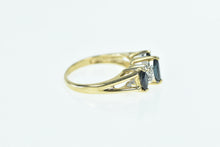 Load image into Gallery viewer, 14K Marquise Sapphire Diamond Vintage Ring Yellow Gold
