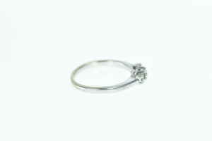 14K Platinum 0.20 Ctw Three Stone Diamond Ring White Gold
