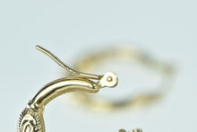 Load image into Gallery viewer, 14K Ram Head Aries Zodiac Sign Puffy Hoop Earrings Yellow Gold