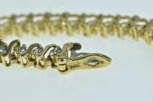 Load image into Gallery viewer, 14K 1.96 Ctw Classic Diamond Vintage Tennis Bracelet 7&quot; Yellow Gold