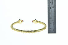 Load image into Gallery viewer, 18K David Yurman Renaissance Designer Cuff Bracelet 6.75&quot; Yellow Gold