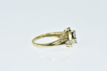 Load image into Gallery viewer, 14K Princess Diamond Cluster Bypass Ring Yellow Gold
