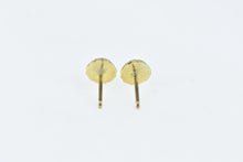 Load image into Gallery viewer, 14K Diamond Cut Round Vintage Domed Stud Earrings Yellow Gold