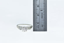 Load image into Gallery viewer, 14K 1940&#39;s Diamond Classic Vintage Engagement Ring White Gold