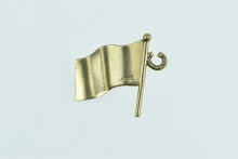 Load image into Gallery viewer, 14K Man in Service Flag Enamel Military Charm/Pendant Yellow Gold