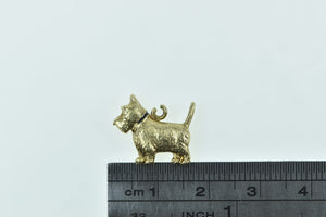 14K Scottie Dog Breed Scottish Terrier Pet Puppy Charm/Pendant Yellow Gold