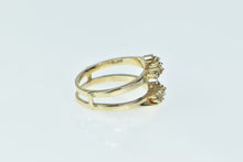 Load image into Gallery viewer, 14K Vintage Wrap Diamond Wedding Band Ring Yellow Gold