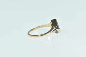 10K Victorian Princess Amethyst Statement Ring Yellow Gold