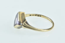 Load image into Gallery viewer, 10K Victorian Princess Amethyst Statement Ring Yellow Gold