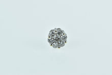 Load image into Gallery viewer, 14K 0.53 Ctw Diamond Flower Cluster Single Stud Earring White Gold