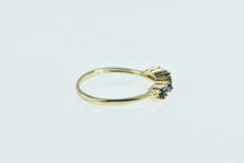 Load image into Gallery viewer, 10K Sapphire Diamond Vintage Wedding Band Ring Yellow Gold