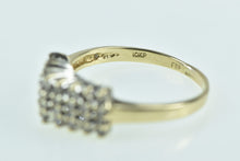Load image into Gallery viewer, 10K Vintage Squared Diamond Statement Ring Yellow Gold