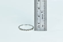 Load image into Gallery viewer, 10K Vintage Diamond Wavy Wedding Band Ring White Gold