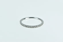 Load image into Gallery viewer, 10K Vintage Diamond Classic Wedding Band Ring White Gold