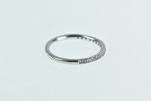 Load image into Gallery viewer, 10K Vintage Diamond Classic Wedding Band Ring White Gold