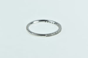 10K Vintage Diamond Classic Wedding Band Ring White Gold