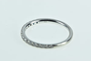 10K Vintage Diamond Classic Wedding Band Ring White Gold