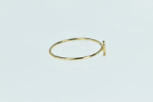 Load image into Gallery viewer, 14K J Cursive Letter Initial Monogram Stackable Ring Yellow Gold