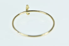 Load image into Gallery viewer, 14K J Cursive Letter Initial Monogram Stackable Ring Yellow Gold