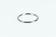 Load image into Gallery viewer, 18K 2.0mm Rounded Designer Stackable Band Ring White Gold
