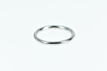 Load image into Gallery viewer, 18K 2.0mm Rounded Designer Stackable Band Ring White Gold