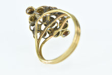 Load image into Gallery viewer, 14K Retro Enamel Evil Eye Cluster Statement Ring Yellow Gold