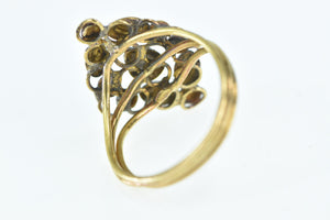 14K Retro Enamel Evil Eye Cluster Statement Ring Yellow Gold
