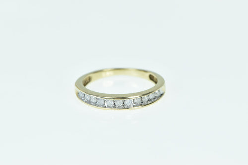 10K 0.18 Ctw Diamond Classic Wedding Band Ring Yellow Gold