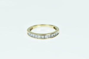 10K 0.18 Ctw Diamond Classic Wedding Band Ring Yellow Gold