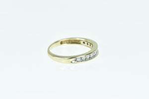 10K 0.18 Ctw Diamond Classic Wedding Band Ring Yellow Gold