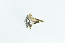 Load image into Gallery viewer, 10K Vintage Marquise Diamond Cluster Bypass Ring Yellow Gold
