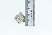 Load image into Gallery viewer, 10K Vintage Marquise Diamond Cluster Bypass Ring Yellow Gold