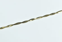 Load image into Gallery viewer, 14K Vintage Herringbone Twist Chain Link Bracelet 6.75&quot; Yellow Gold
