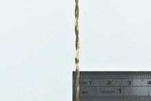 Load image into Gallery viewer, 14K Vintage Herringbone Twist Chain Link Bracelet 6.75&quot; Yellow Gold