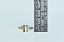 Load image into Gallery viewer, 14K Tiffany &amp; Co. T Wire Diamond Mother of Pearl Ring Rose Gold