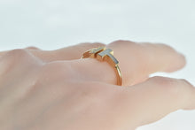 Load image into Gallery viewer, 14K Tiffany &amp; Co. T Wire Diamond Mother of Pearl Ring Rose Gold