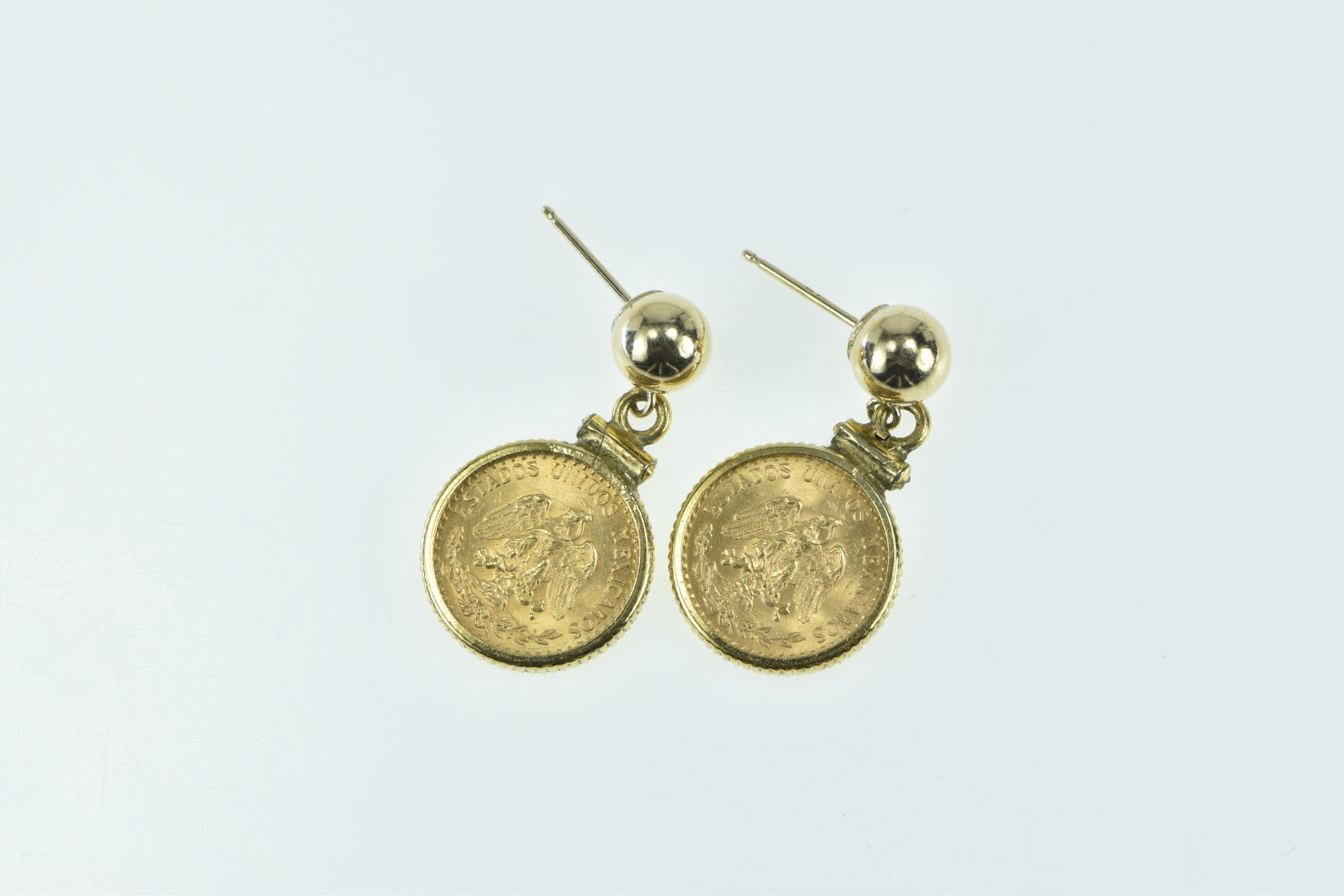 Mexican hot sale coin earrings