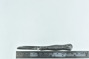 Sterling Silver Victorian Frank Engraved Utility Pocket Knife