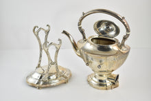 Load image into Gallery viewer, Sterling Silver Kensington Int&#39;l. Teapot With Stand Electric Burner