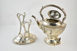 Sterling Silver Kensington Int'l. Teapot With Stand Electric Burner
