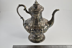 Sterling Silver J E Caldwell & Co Sunflower Pattern Tea Pot