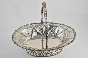Sterling Silver 1917 Crichton Brothers London Fruit Bowl Basket