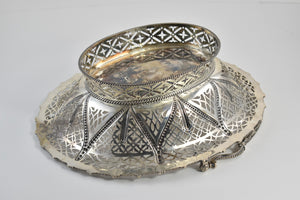 Sterling Silver 1917 Crichton Brothers London Fruit Bowl Basket