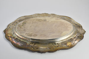 Sterling Silver Wright Kay & Co. H M S Monogram Platter