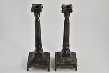 Load image into Gallery viewer, Sterling Silver SK Sterling Ornate Victorian 2x Candle Stick Set