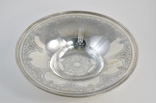 Sterling Silver Tiffany & Co Floral Mandala Fruit Bowl